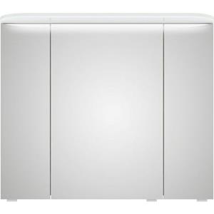 Saphir Spiegelkast Balto Sprint Badschrank mit LED-Lichtkranz, 85,2 cm breit, 3 Türen