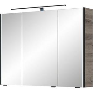 Saphir Spiegelkast Serie 7045 Badezimmer-Spiegelschrank inkl. LED-Beleuchtung, 3 Türen