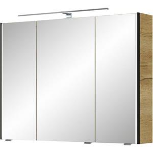 Saphir Spiegelkast Serie 7045 Badezimmer-Spiegelschrank inkl. LED-Beleuchtung, 3 Türen