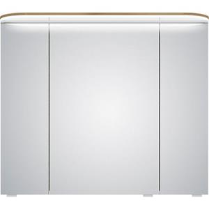 Saphir Spiegelkast Balto Sprint Badschrank mit LED-Lichtkranz, 85,2 cm breit, 3 Türen