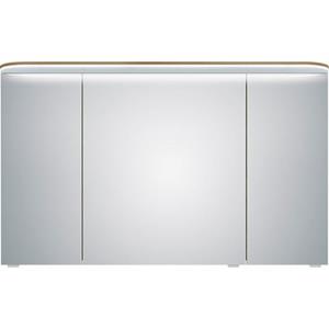 Saphir Spiegelkast Balto Sprint Badschrank mit LED-Lichtkranz, 120 cm breit, 3 Türen