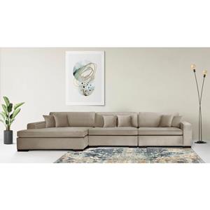 Guido Maria Kretschmer Home&Living Ottomane Skara L-vorm Loungebank met binnenveringsinterieur, in vele overtrekkwaliteiten