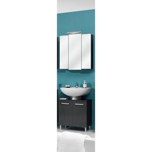 Saphir Badkamerserie Quickset 2-teilig, Waschbeckenunterschrank mit LED-Spiegelschrank (2-delig)