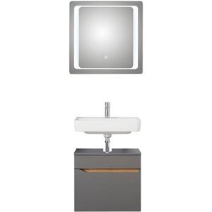 Saphir Badkamerserie Quickset 2-teilig, Waschbeckenunterschrank mit LED-Spiegel Voeten niet meegeleverd (2-delig)