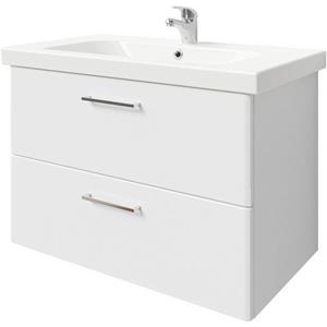 Saphir Badkamerserie Quickset 316 Waschplatz, Keramikwaschtisch mit Unterschrank (2-delig)