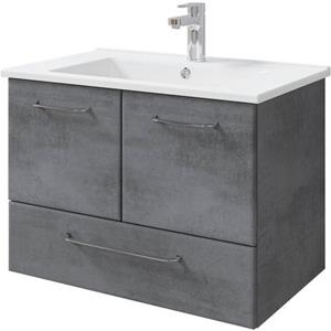 Saphir Badkamerserie Quickset 945 Keramik-Waschtisch mit Unterschrank, 75 cm breit (1 stuk)
