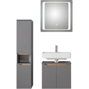 Saphir Badkamerserie Quickset 3-teilig, Waschbeckenunterschrank mit LED-Spiegel Voeten niet meegeleverd (3-delig)