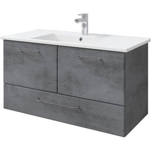 Saphir Badkamerserie Quickset 945 Keramik-Waschtisch mit Unterschrank, 100 cm breit (1 stuk)