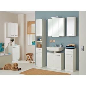 Saphir Badkamerserie Quickset 335 7-teilig, Waschbeckenunterschrank mit LED-Spiegelschrank (7-delig)
