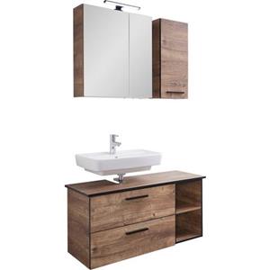 Saphir Badkamerserie Quickset 374 Breedte 103 cm, spiegelkast met ledverlichting (5-delig)