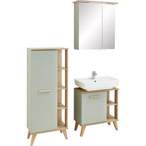 Saphir Badkamerserie Quickset 963 Breedte 60 cm, wastafelonderkast, halfhoge kast en spiegelkast (3-delig)