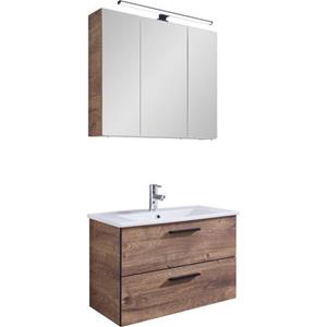 Saphir Badkamerserie Quickset 374 Breedte 75 cm, spiegelkast met ledverlichting (3-delig)