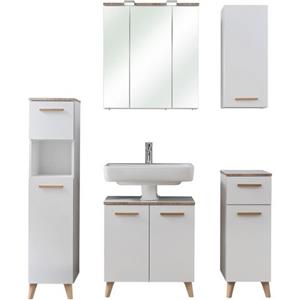 Saphir Badmeubelset Quickset 931 5-teilig, Waschbeckenunterschrank und LED-Spiegelschrank (set)