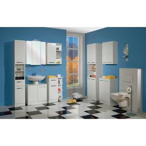 Saphir Badkamerserie Quickset 335 8-teilig, Waschbeckenunterschrank mit LED-Spiegelschrank (10-delig)