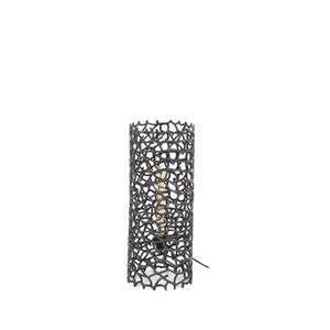 Hoyz Collection  Vloerlamp Weaver Cylinder Ø25 61cm - Zwart Nikkel