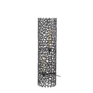 Hoyz Collection  Vloerlamp Weaver Cylinder Ø25 92cm L - Zwart Nikkel