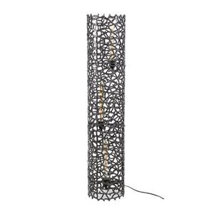 Hoyz Collection  Vloerlamp Weaver Cylinder Ø25 122cm Xl - Zwart Nikkel