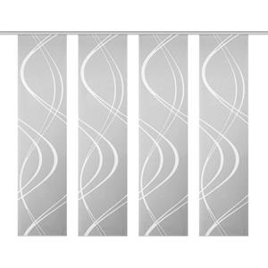 HOME WOHNIDEEN Paneelgordijn TIBERIO set van 4 (4 stuks)
