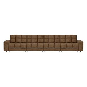 Woood Second Date 4-zits Bank - Structure Velvet - Brass