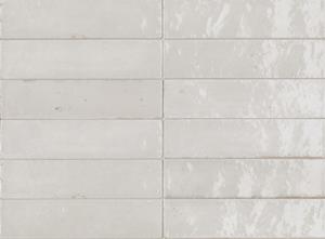 Valence Tegelsample:  Pinot wandtegel 6x24cm wit glans