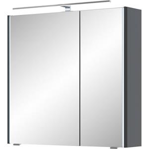 Saphir Spiegelkast Serie 7045 Badezimmer-Spiegelschrank inkl. LED-Beleuchtung, 2 Türen