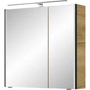 Saphir Spiegelkast Serie 7045 Badezimmer-Spiegelschrank inkl. LED-Beleuchtung, 2 Türen