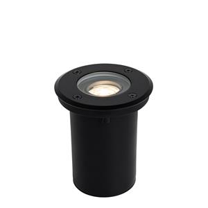 QAZQA Moderne buiten grondspot zwart 35 mm verstelbaar IP65 - Delux