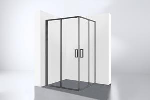 Best Design Hulmer douchecabine met schuifdeuren 120x90x210cm verouderd ijzer - gunmetal