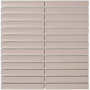 The Mosaic Factory Tegelsample:  Sevilla smalle vinger 2cm mozaïek tegels 30x30 vintage pink