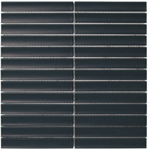 The Mosaic Factory Tegelsample:  Sevilla smalle vinger 2cm mozaïek tegels 30x30 navy blue