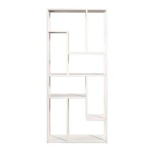 Leen Bakker Vakkenkast Stan - zand - metaal - 188x85x35 cm
