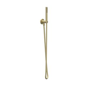 IVY Handdoucheset - 150cm doucheslang - wandhouder met uitlaat - Satin mist handdouche - Geborsteld mat goud PVD 6901134