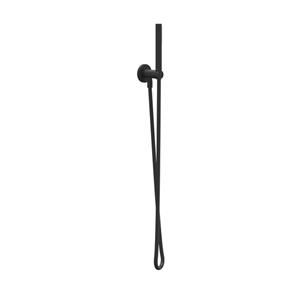 IVY Handdoucheset - 150cm doucheslang - wandhouder met uitlaat - Satin mist handdouche - Mat zwart PED 6901132