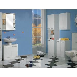 Saphir Badkamerserie Quickset 335 5-teilig, Waschbeckenunterschrank mit LED-Spiegelschrank (5-delig)
