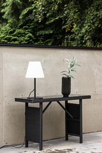Nohr Outdoor Sidetable Davinia Wicker, 120cm - Zwart