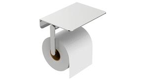 Mueller Hilton toiletrolhouder met planchet chroom