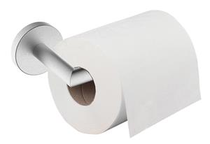 Mueller Hilton toiletrolhouder met vaste arm geborsteld RVS