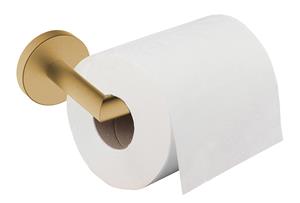 Mueller Hilton toiletrolhouder met vaste arm geborsteld messing