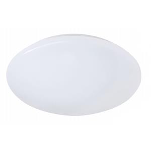 BES LED LED Plafondlamp - Badkamerlamp - Trion Tuzi - 12W - Spatwaterdicht IP44 - Warm Wit 3000K - Rond - Wit - Kunststof