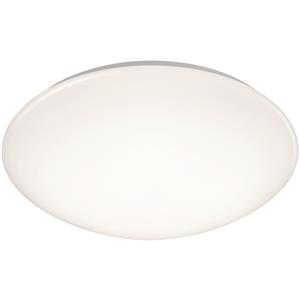 BES LED LED Plafondlamp - Badkamerlamp - Trion Tuzi - 15W - Spatwaterdicht IP44 - Warm Wit 3000K - Rond - Wit - Kunststof