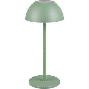 BES LED LED Tafellamp - Trion Rado - 1.7W - Warm Wit 3000K - Oplaadbare batterijen - Pistachegroen - Kunststof