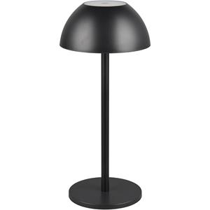BES LED LED Tafellamp - Trion Rado - 1.7W - Warm Wit 3000K - Oplaadbare batterijen - Mat Zwart - Kunststof