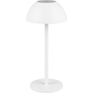 BES LED LED Tafellamp - Trion Rado - 1.7W - Warm Wit 3000K - Oplaadbare batterijen - Mat Wit - Kunststof