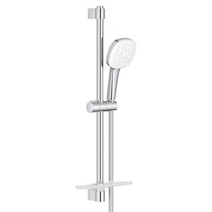 GROHE Tempesta 110 Cube Glijstangset - 60cm - 3 straalsoorten - 7.4l/min - met zeephouder - chroom 27576003