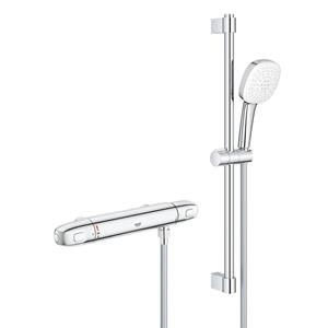 Grohe Grohtherm 1000 Comfortset - thermostatisch - HOH=15cm - zonder koppeling - 60cm - chroom 34819005