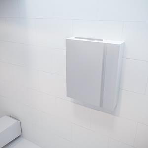 Mondiaz Cubb spiegelkast 50x70x16cm kleur talc met 1 deur