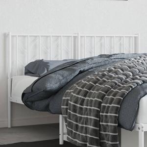 VidaXL Hoofdbord 150 cm metaal wit