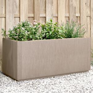 VidaXL Plantenbak 80x36x35 cm polypropeen lichtbruin