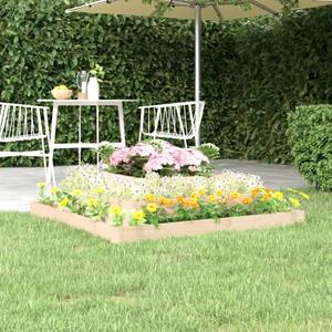 vidaXL Plantenbak 110x110x27 cm massief grenenhout