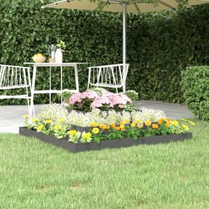 VidaXL Plantenbak 110x110x27 cm massief grenenhout grijs